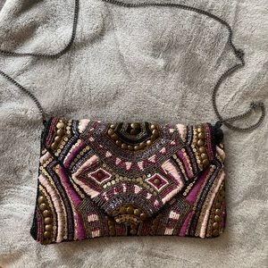 Vintage Beaded Cross-Body Bag